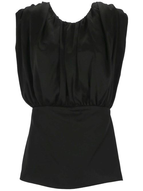 Black satin top Jil Sander | J01NC0132J76018001